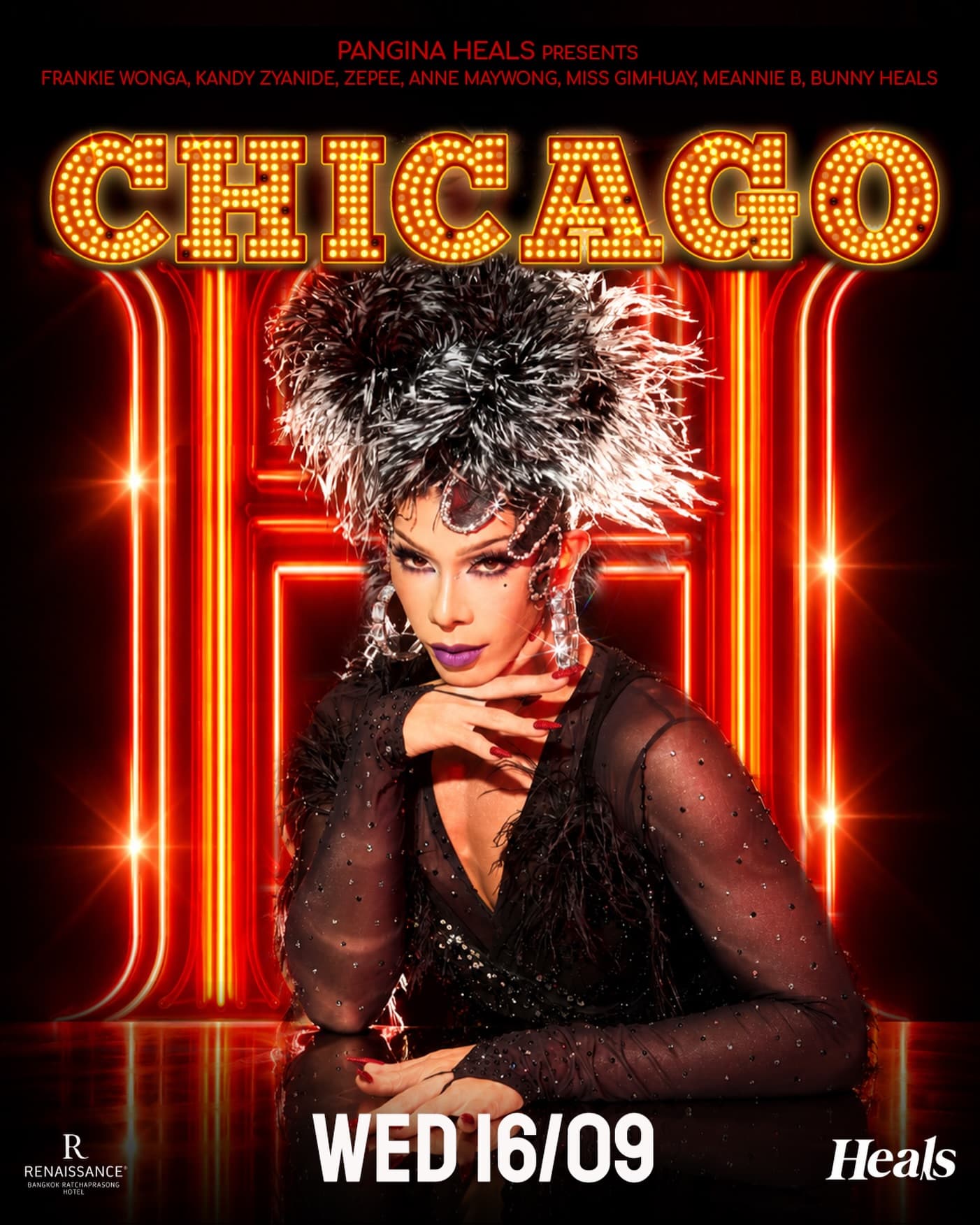 CHICAGO with Pangina Heals and her queens - House of HEALS flyer