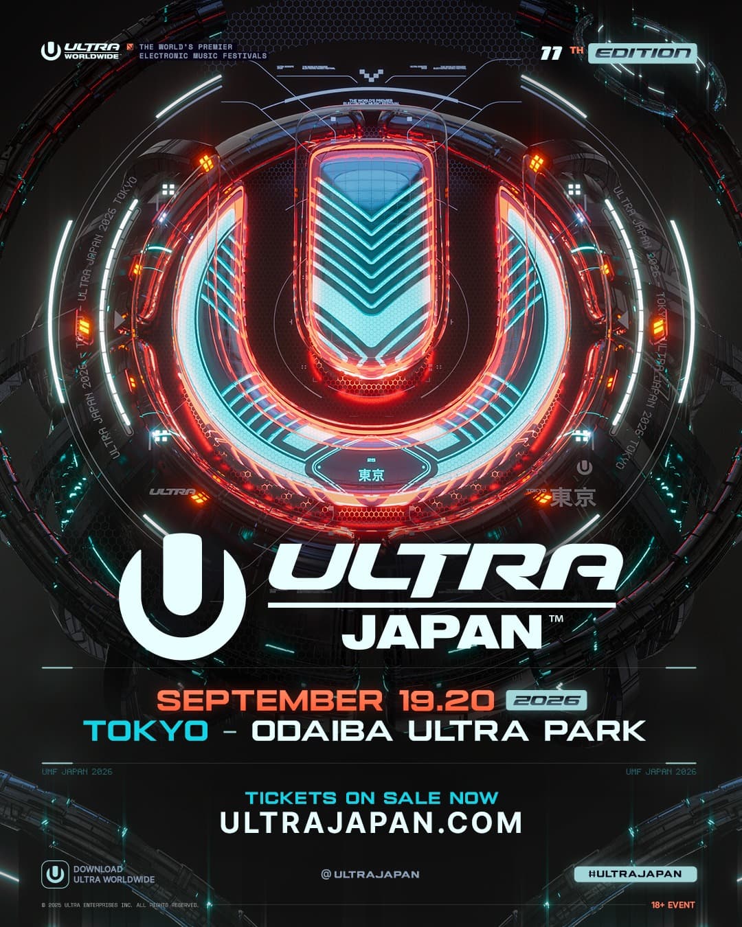ULTRA JAPAN 2026 flyer
