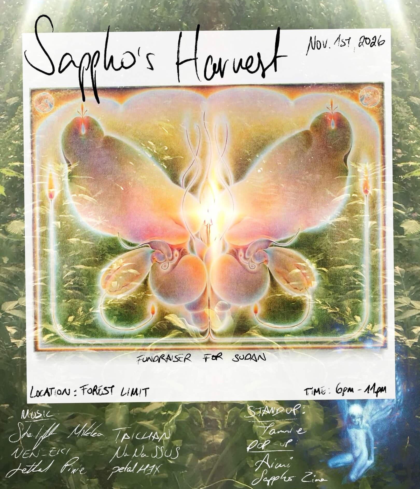 Sappho's Harvest flyer