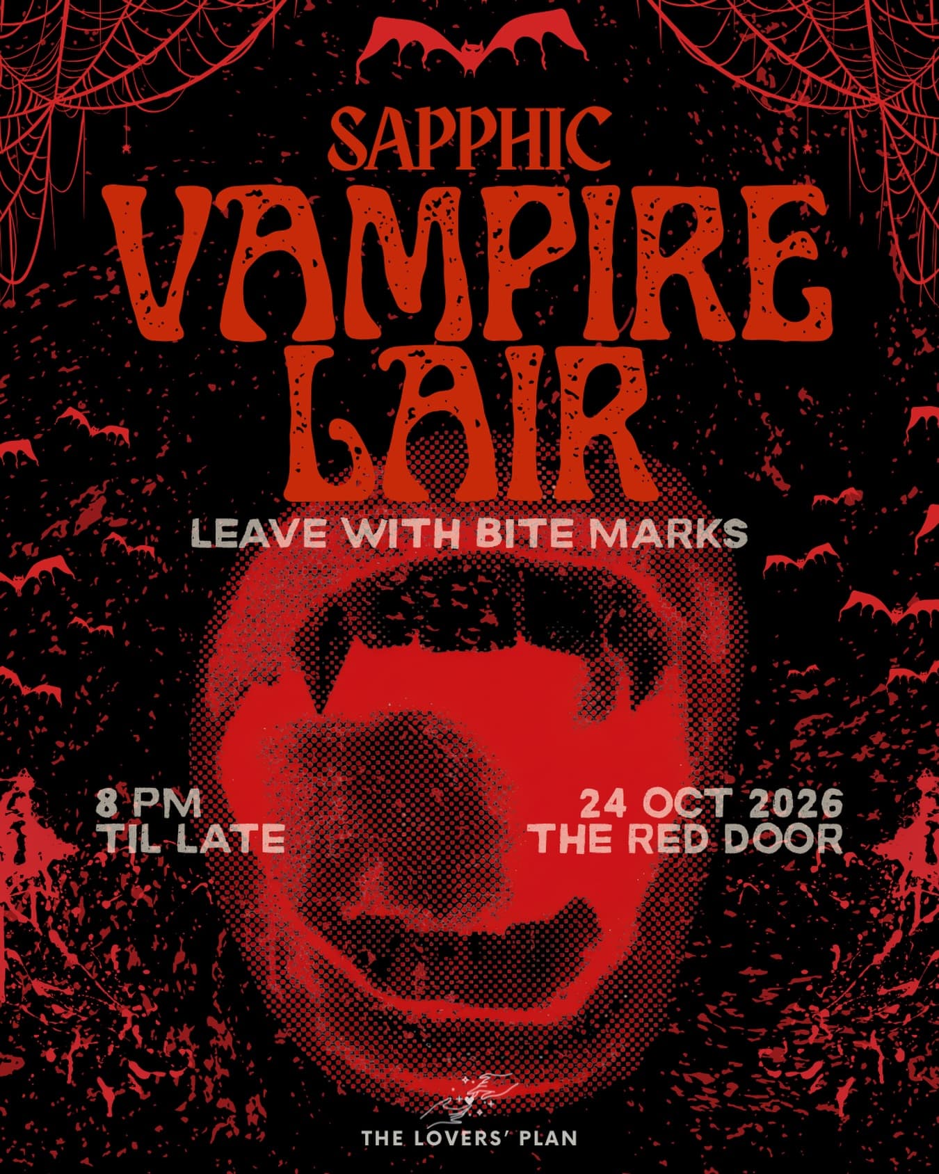 Sapphic Vampire Lair flyer