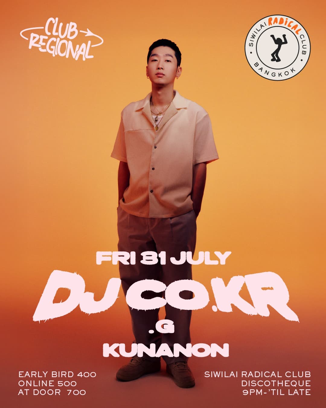 CLUB REGIONAL: DJ CO.KR flyer