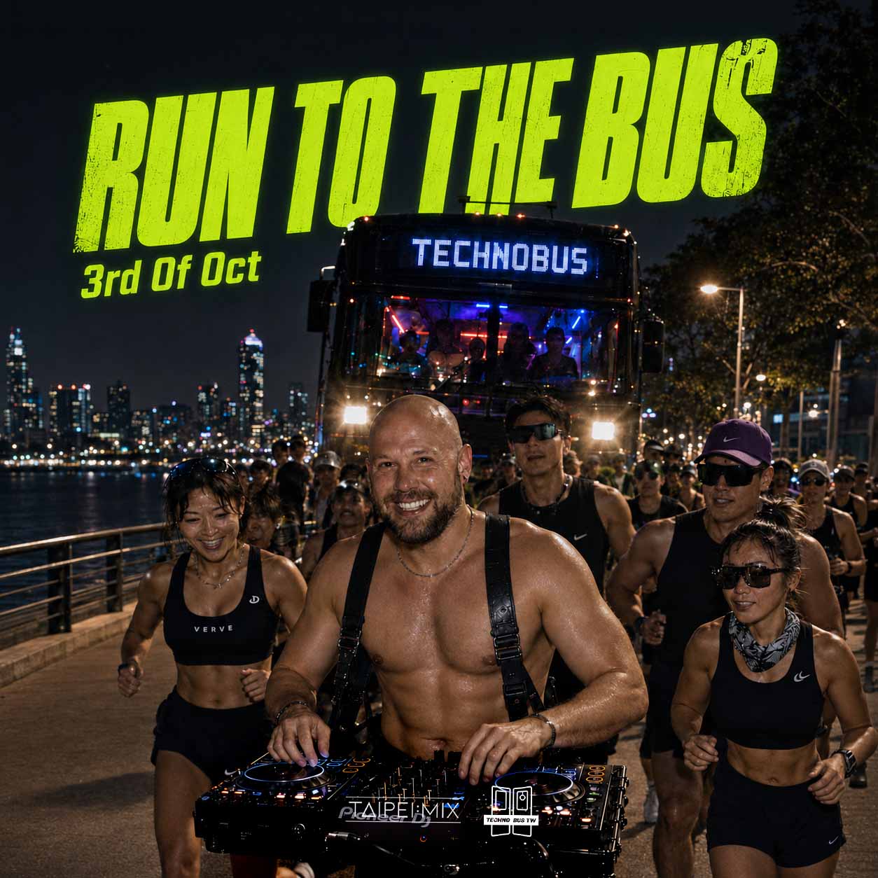 TAIPEI:MIX PRESENTS — RUN 2 RAVE: RUN TO THE BUS 🏃♂️🔊 flyer