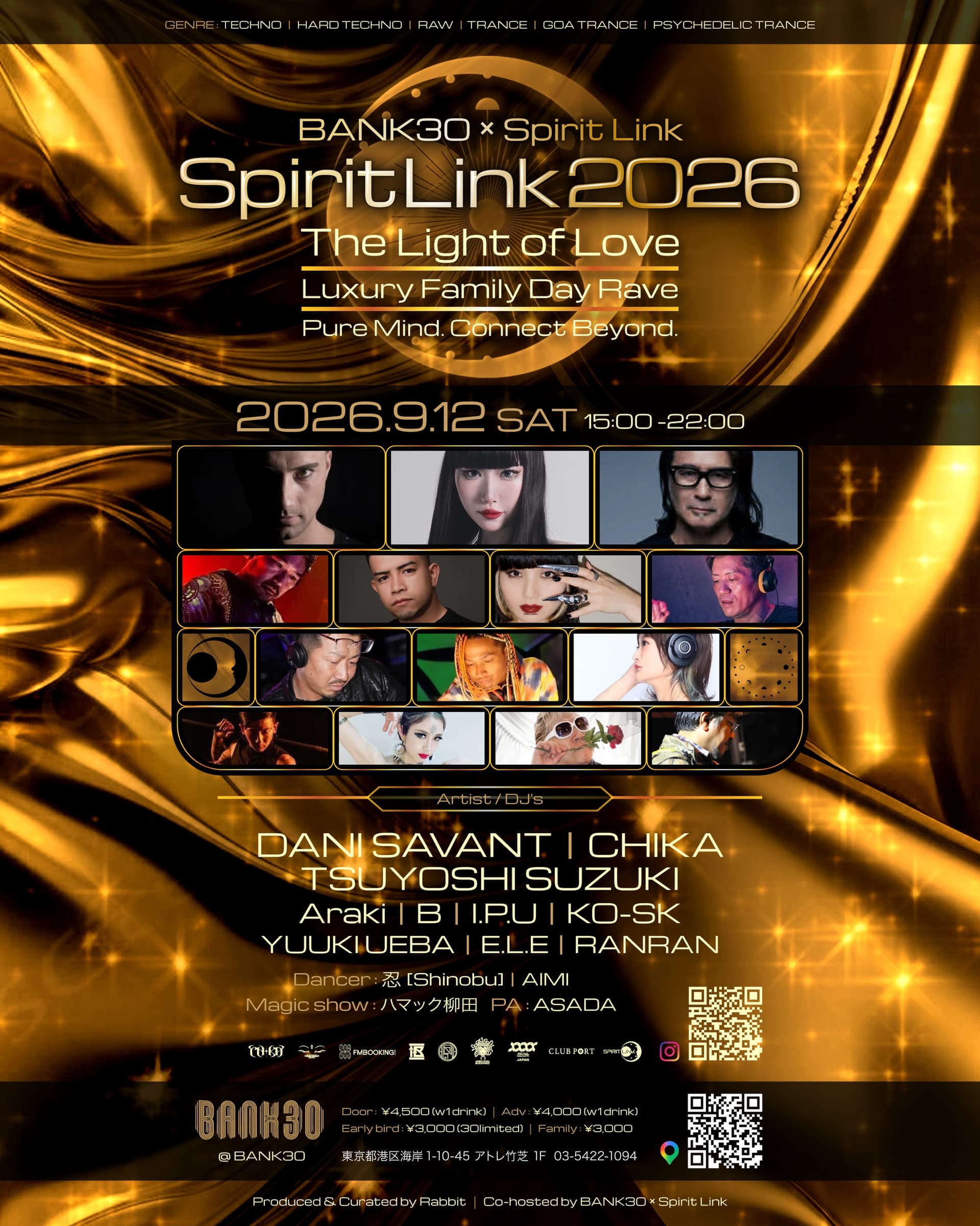Spirit Link 2026 The Light of Love - Luxury Family Day Rave flyer