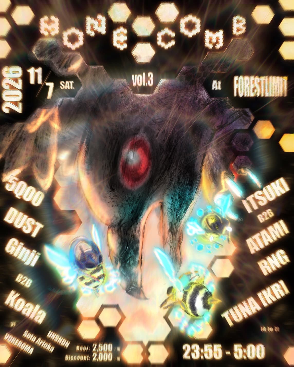 Honeycomb Vol.3 (Jungle/Footwork/Juke) flyer