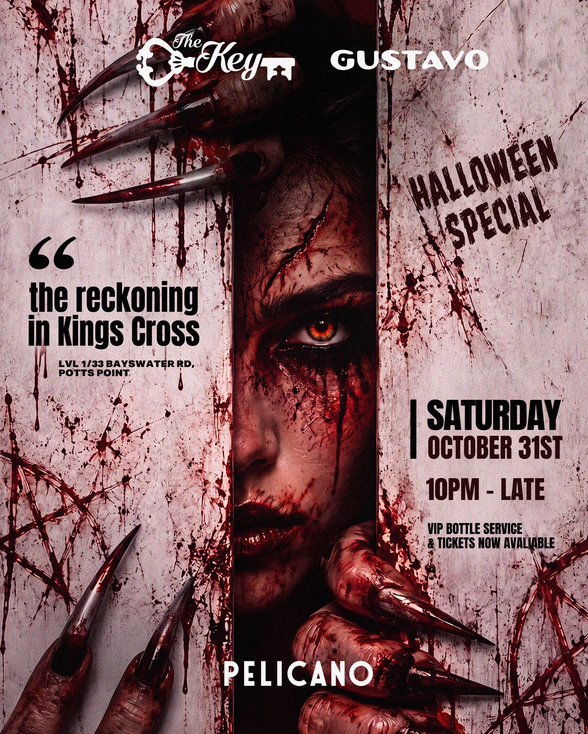 Halloween Takeover at Pelicano flyer