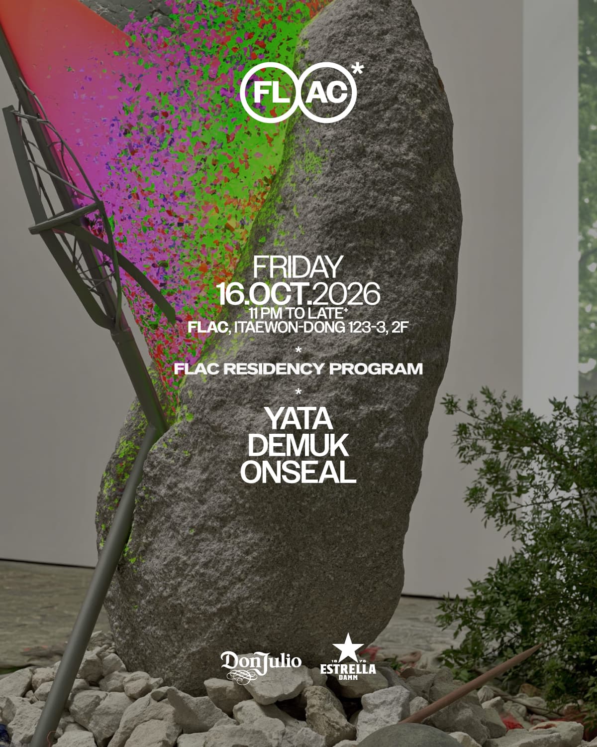 Flac: Residency Program flyer