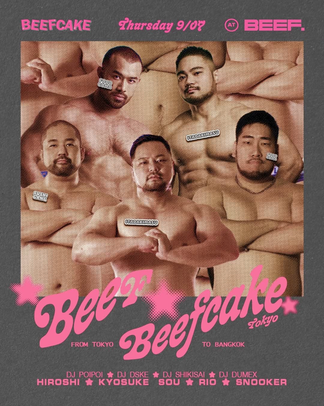 BEEF x BEEFCAKE TOKYO flyer
