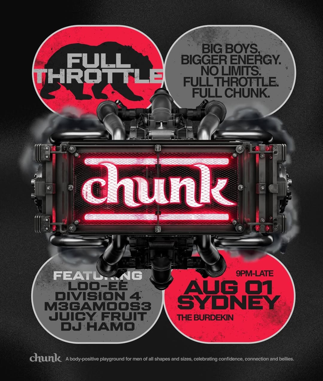 CHUNK SYDNEY: FULL THROTTLE flyer