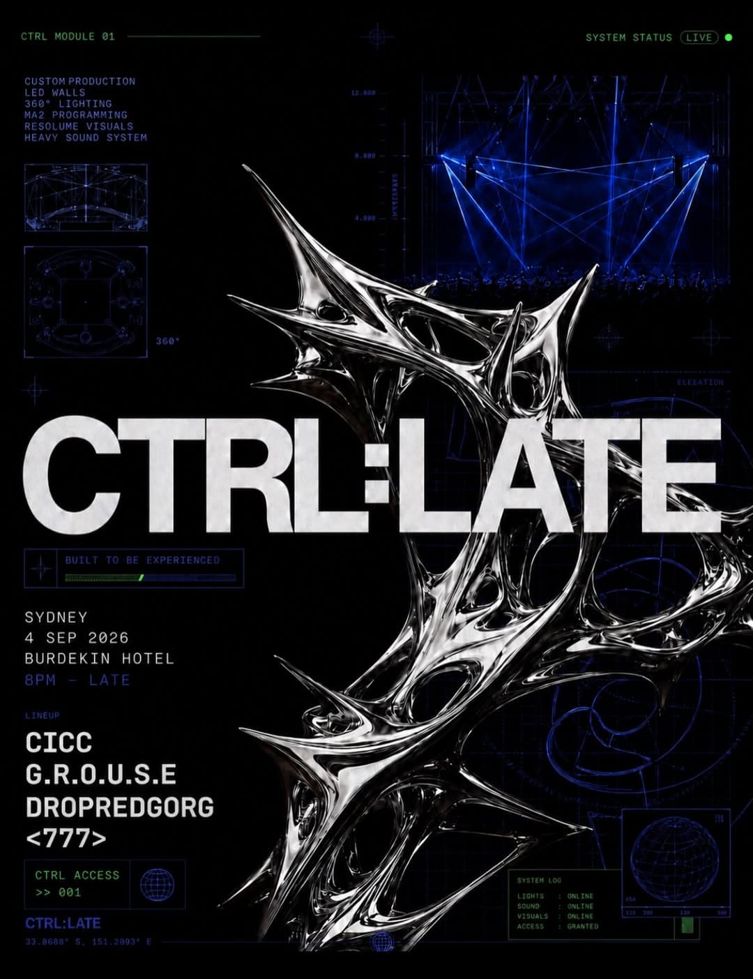 CTRL LATE flyer