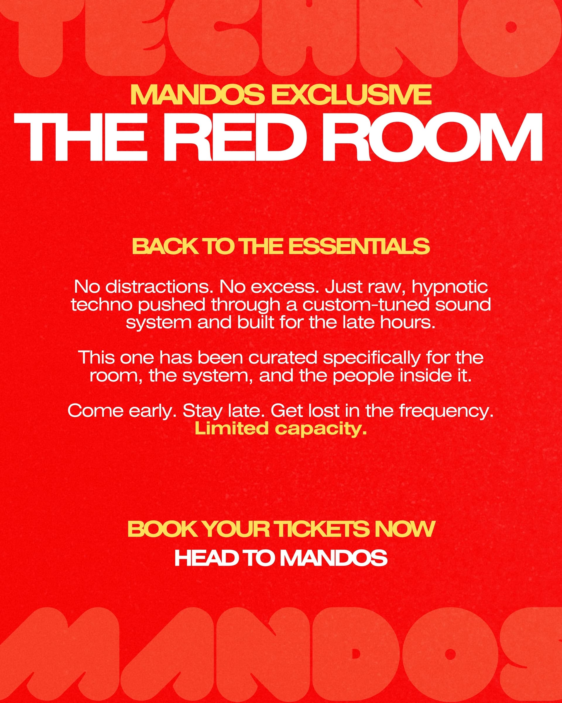 MANDOS Exclusive — The Red Room flyer - image 2 of 3