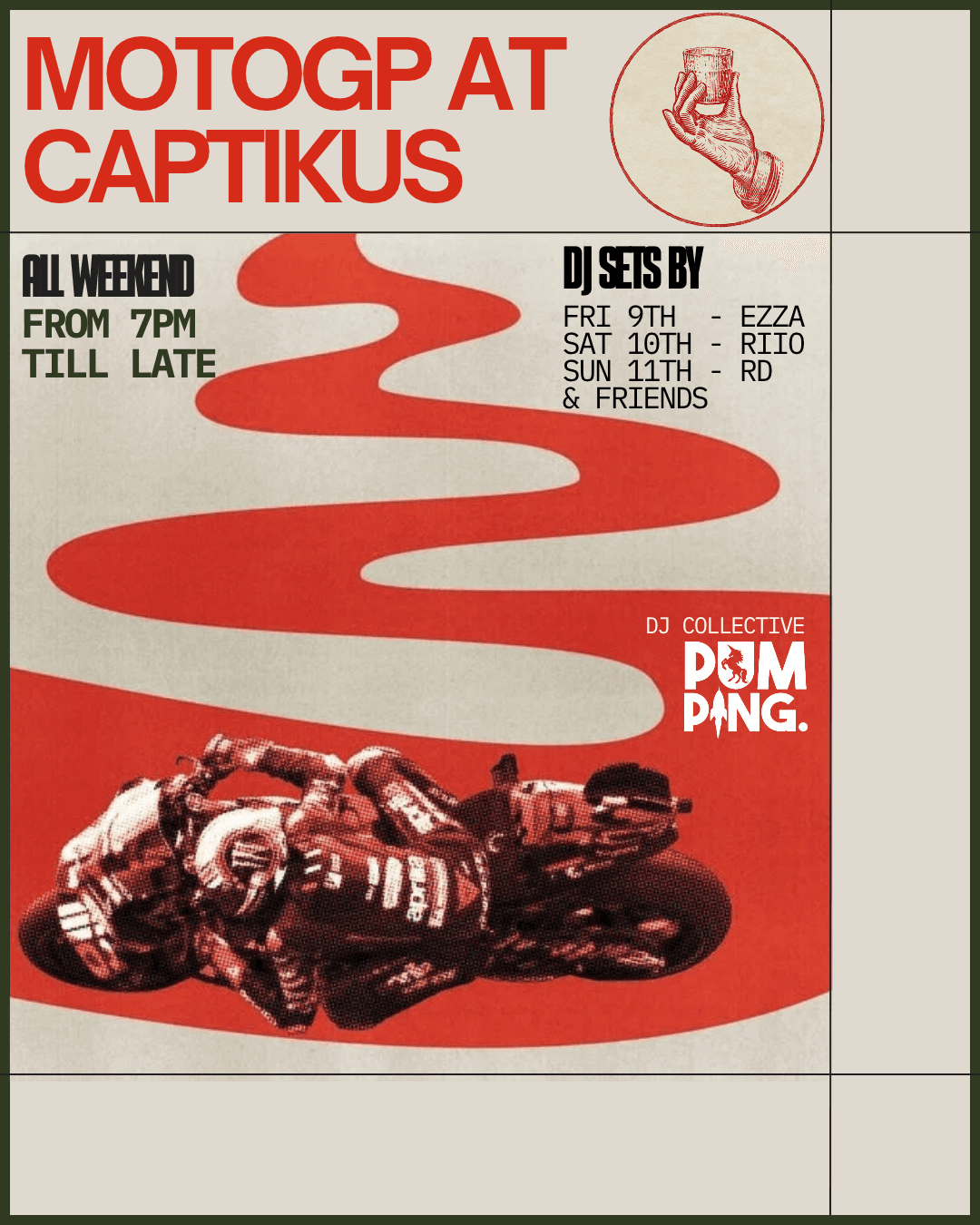 MotoGP at Captikus: Riio flyer