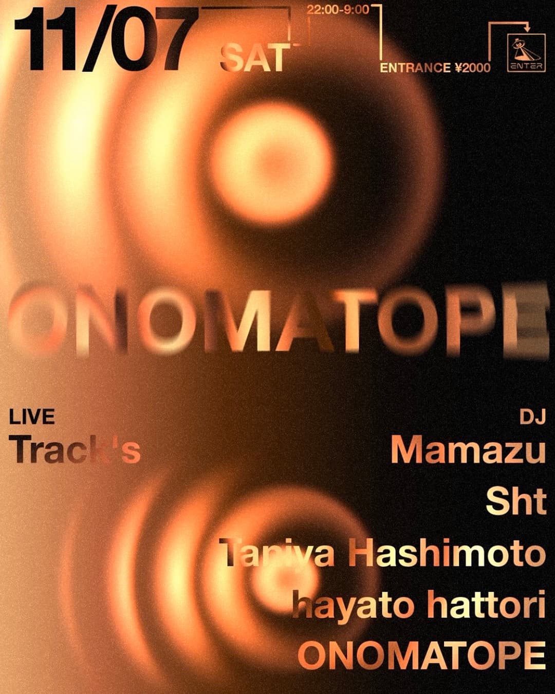 ONOMATOPE 4th anniversary flyer