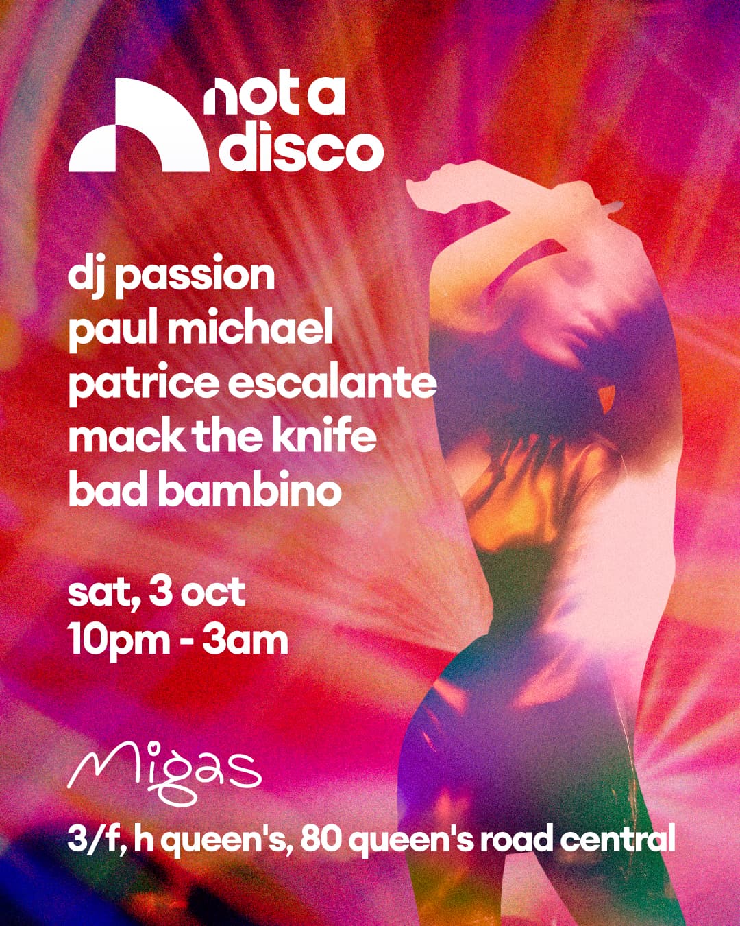 Not A Disco flyer