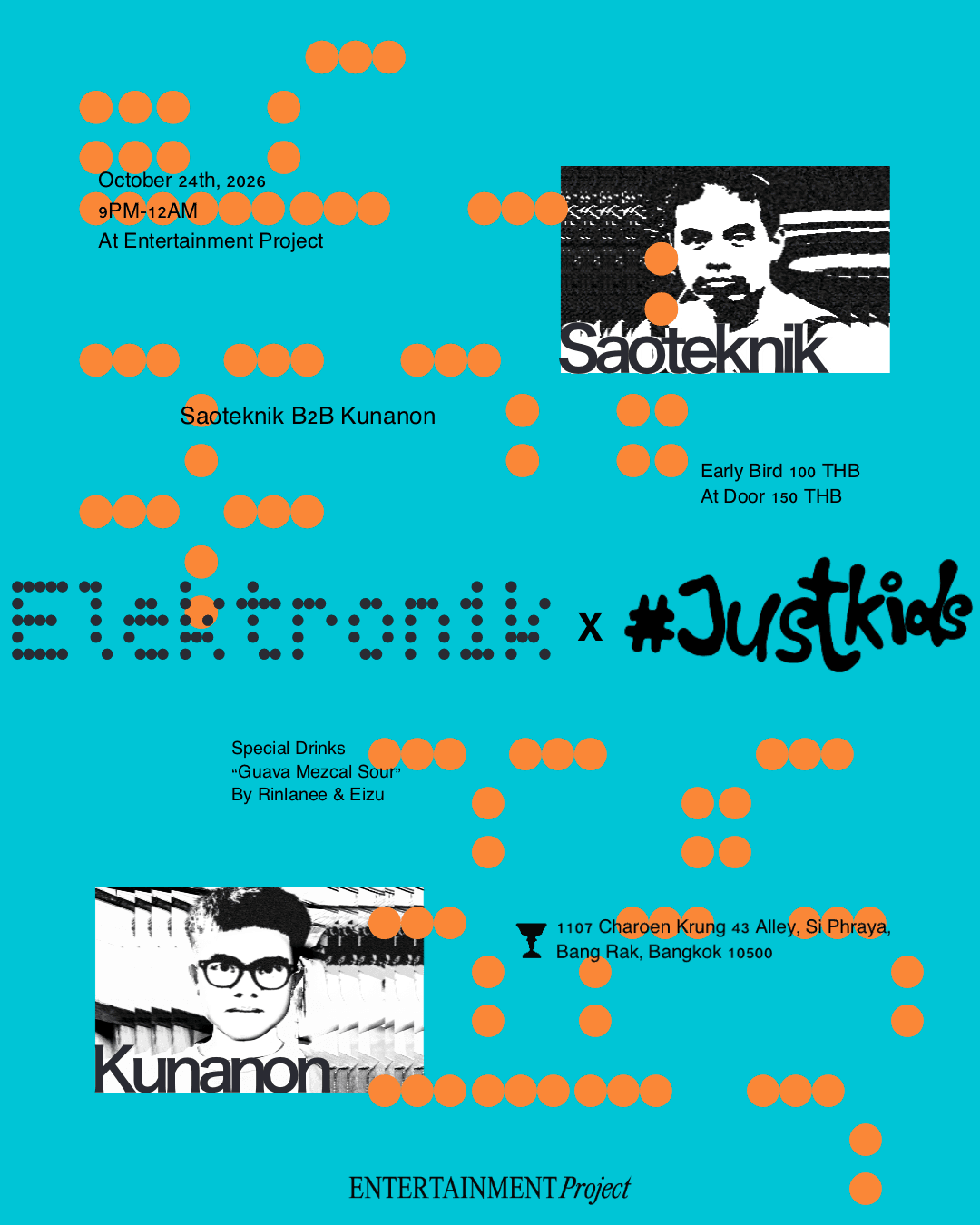 Elektronik x Justkids 1 flyer