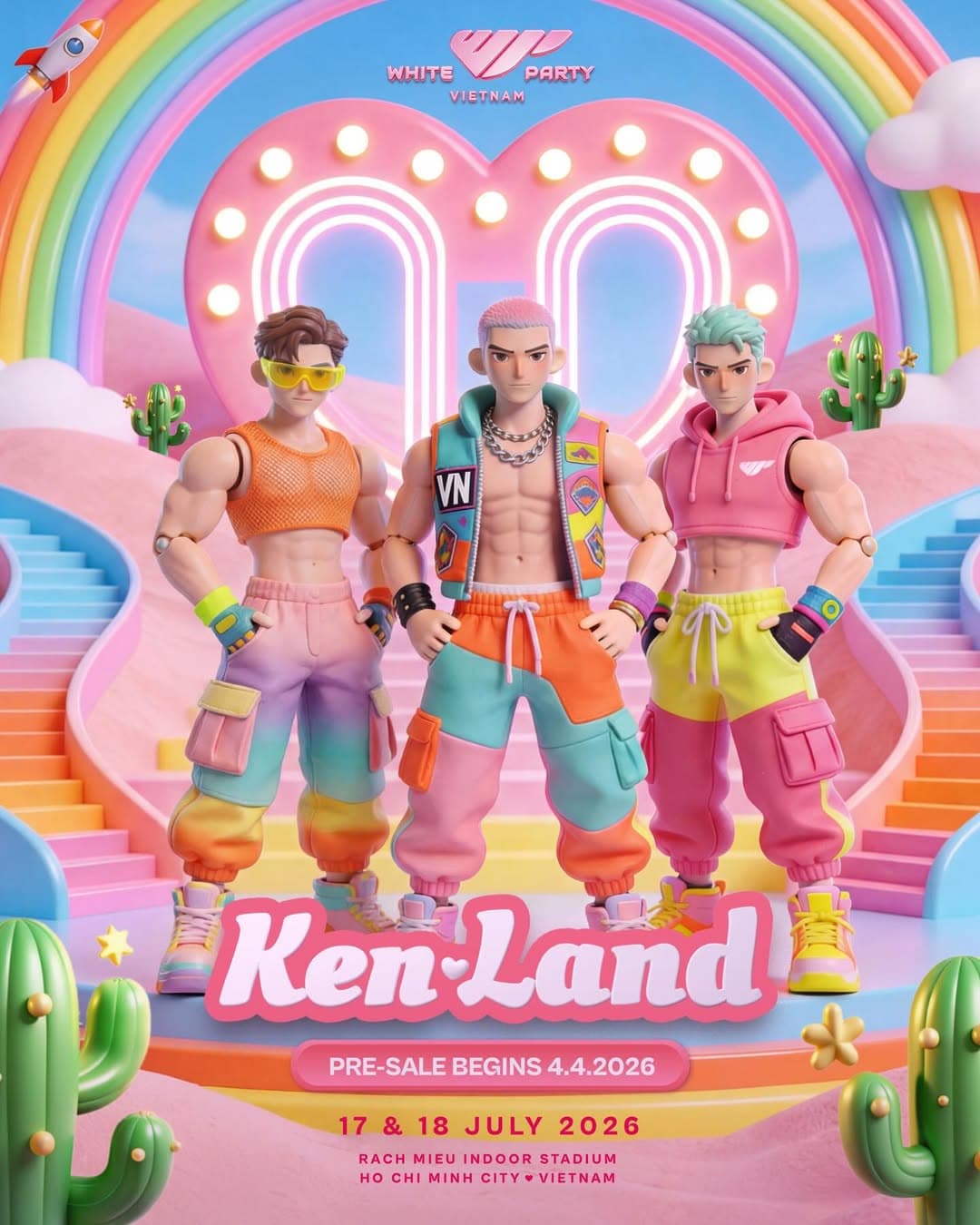 WHITE PARTY VIETNAM 2026 - KEN LAND flyer