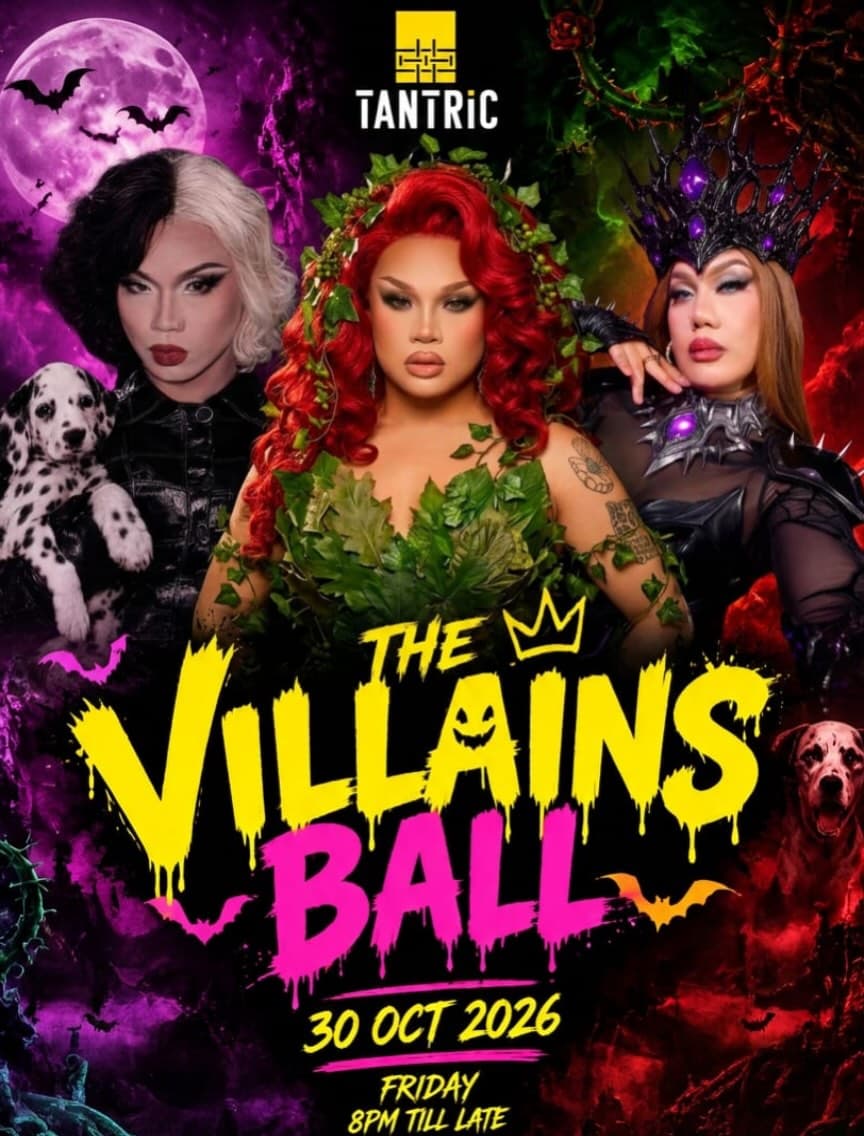 THE VILLAINS BALL flyer