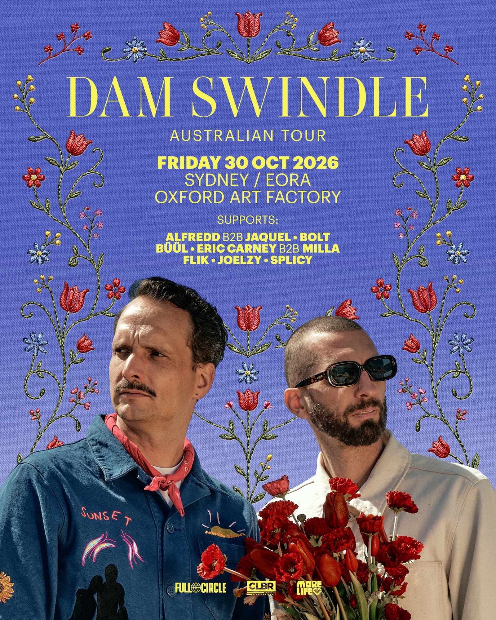 Dam Swindle (Heist Recordings, NL) flyer