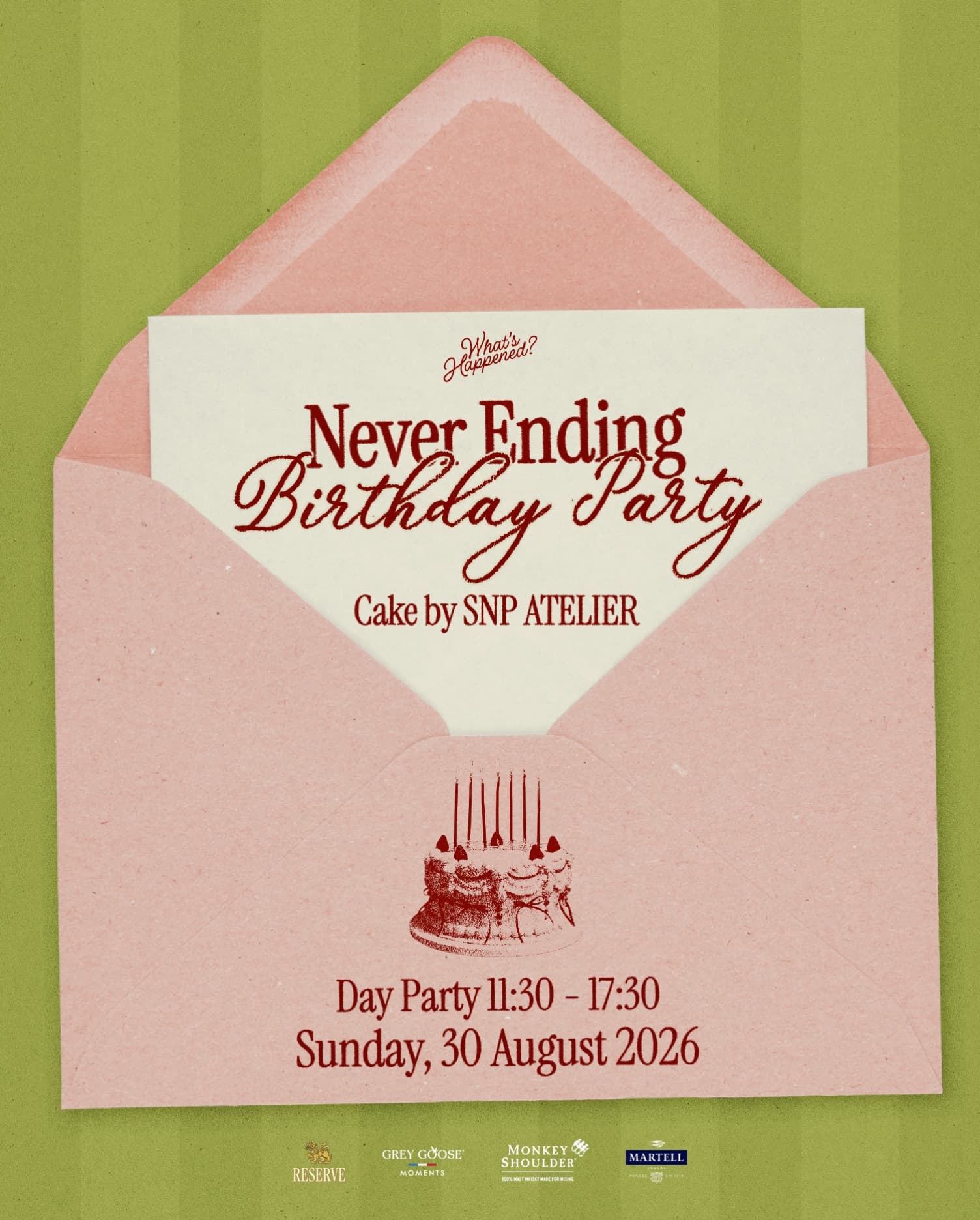 Never Ending Birthday Party flyer