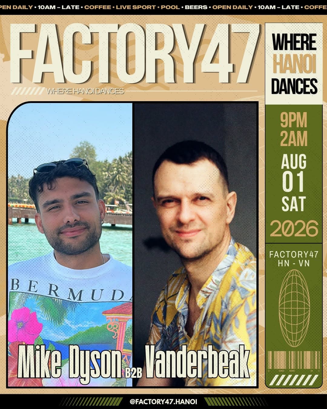Mike Dyson b2b Vanderbeak flyer