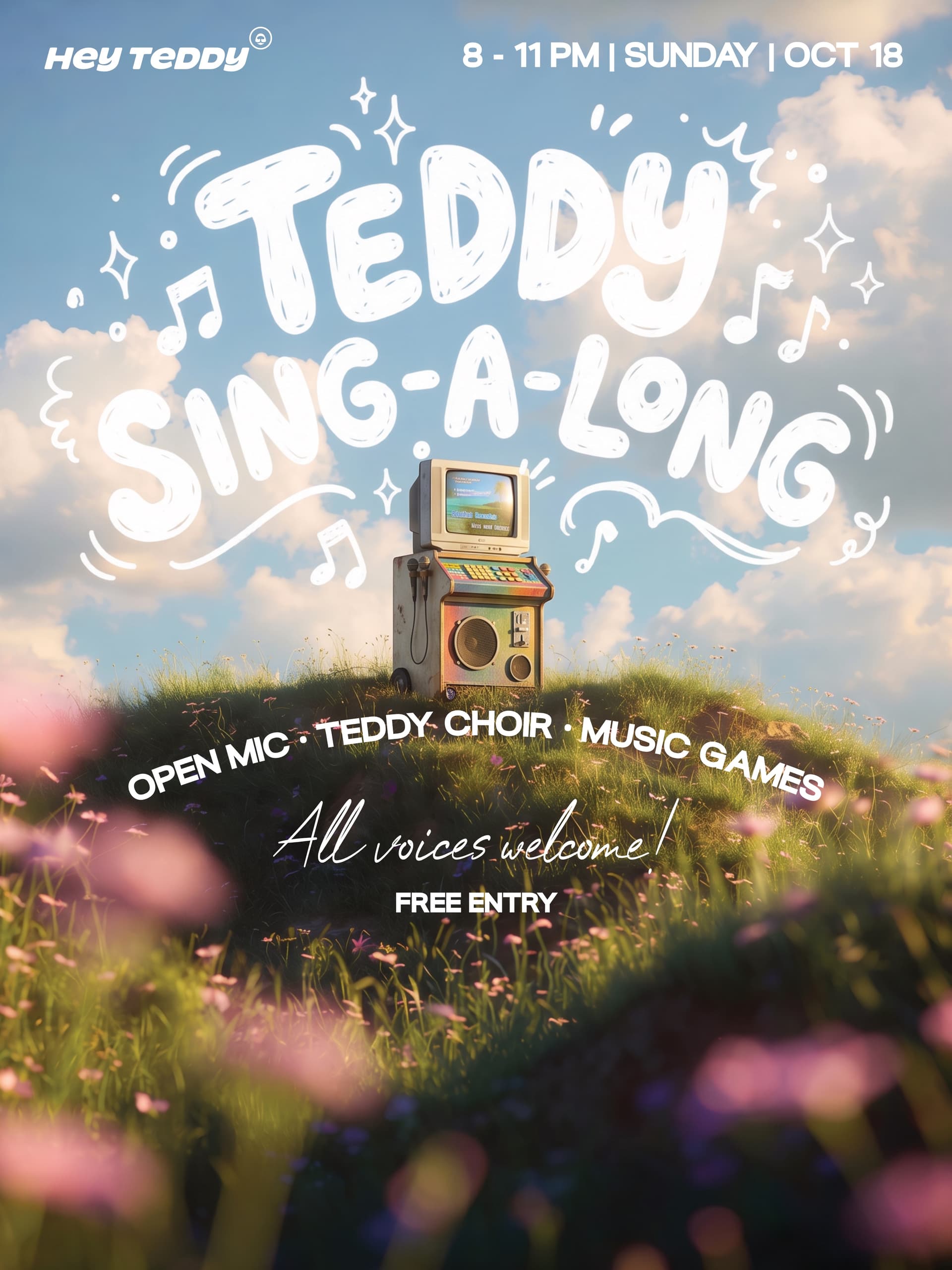 TEDDY SING-A-LONG flyer