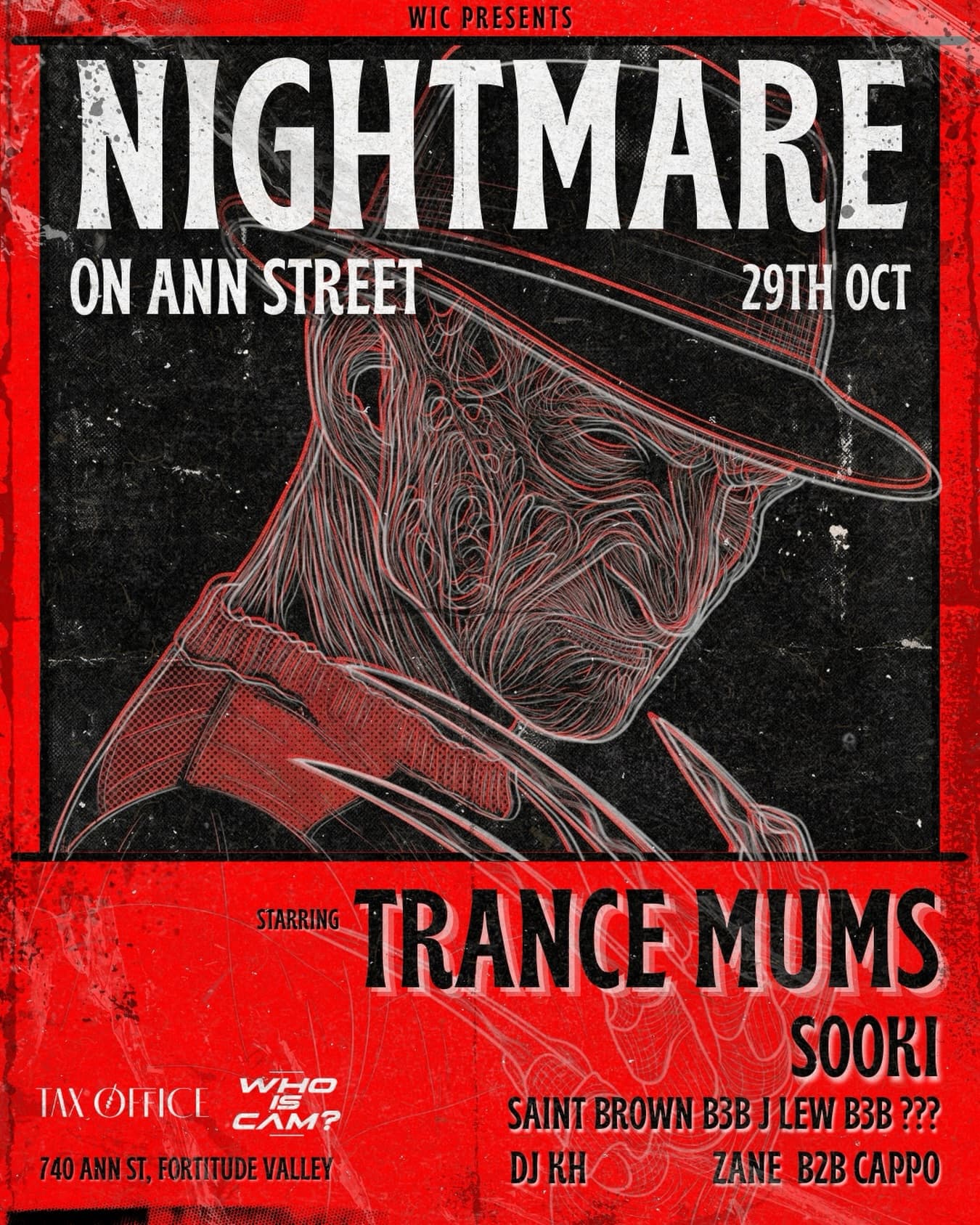 NIGHTMARE ON ANN STREET ft. TRANCE MUMS flyer