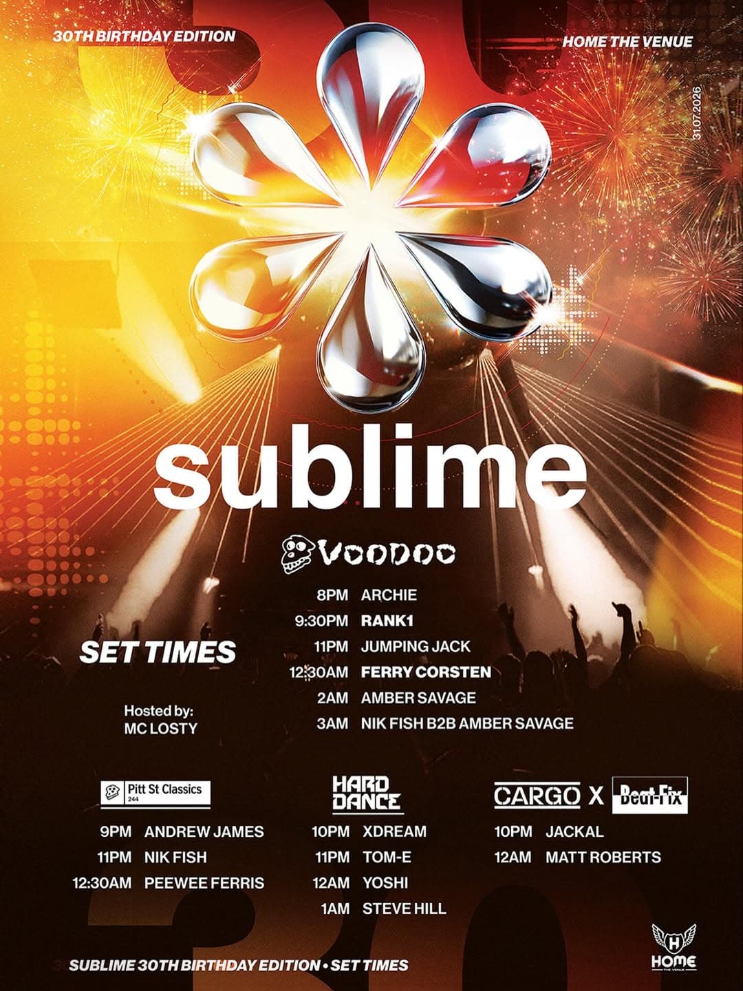 SUBLIME β THE OFFICIAL 30TH BIRTHDAY CELEBRATION flyer - image 2 of 2