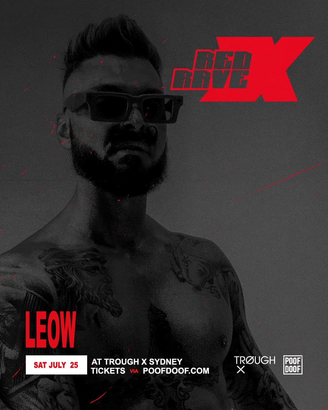 RED RAVE X Sydney flyer - image 3 of 4