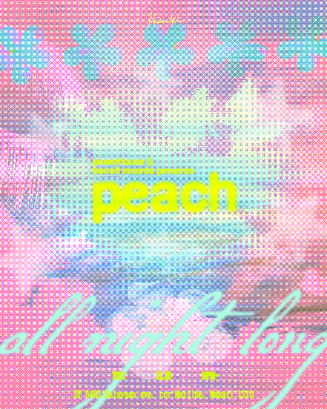 Powerhouse & Transit Records presents: Peach flyer