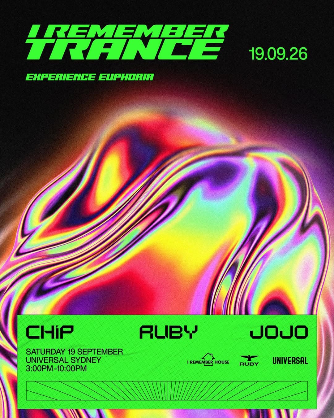 I REMEMBER TRANCE flyer