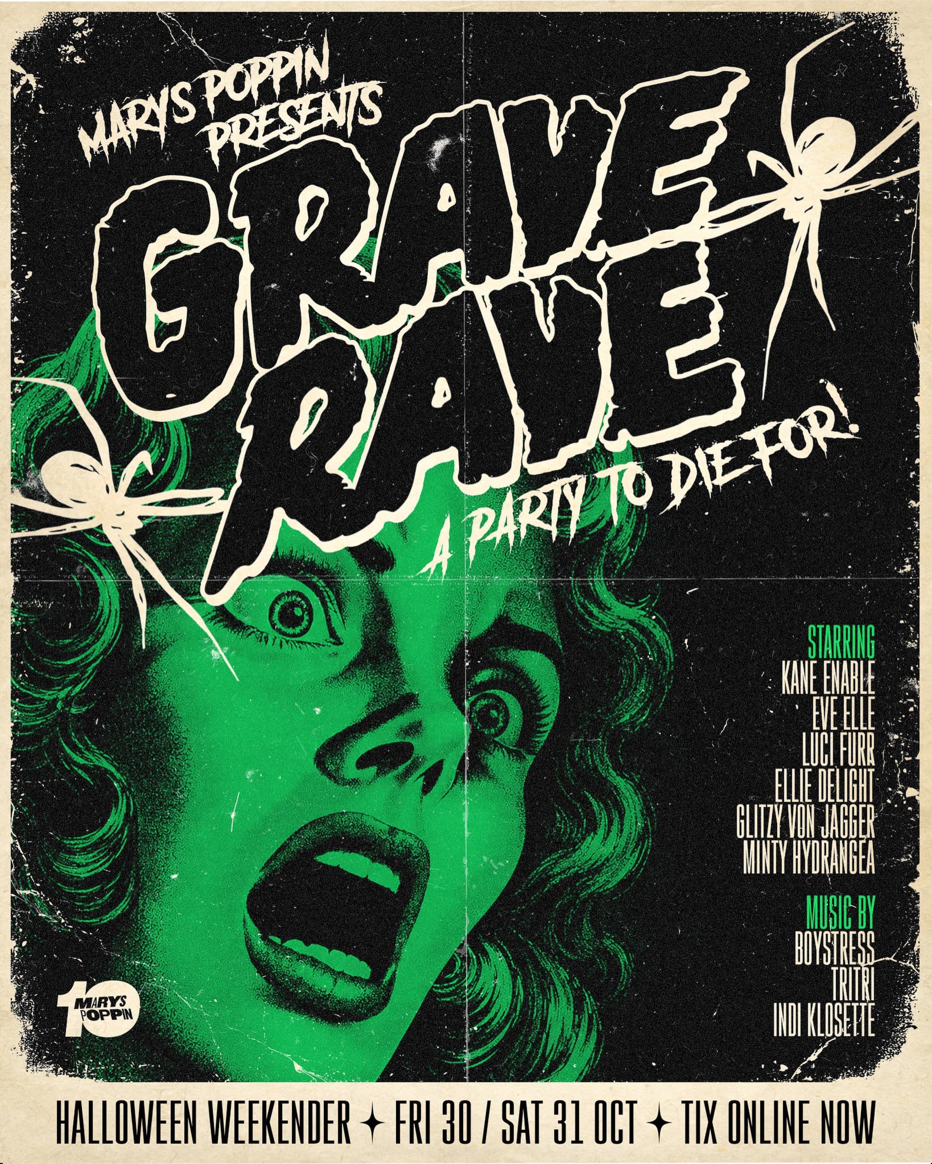 GRAVE RAVE: A PARTY TO DIE FOR flyer