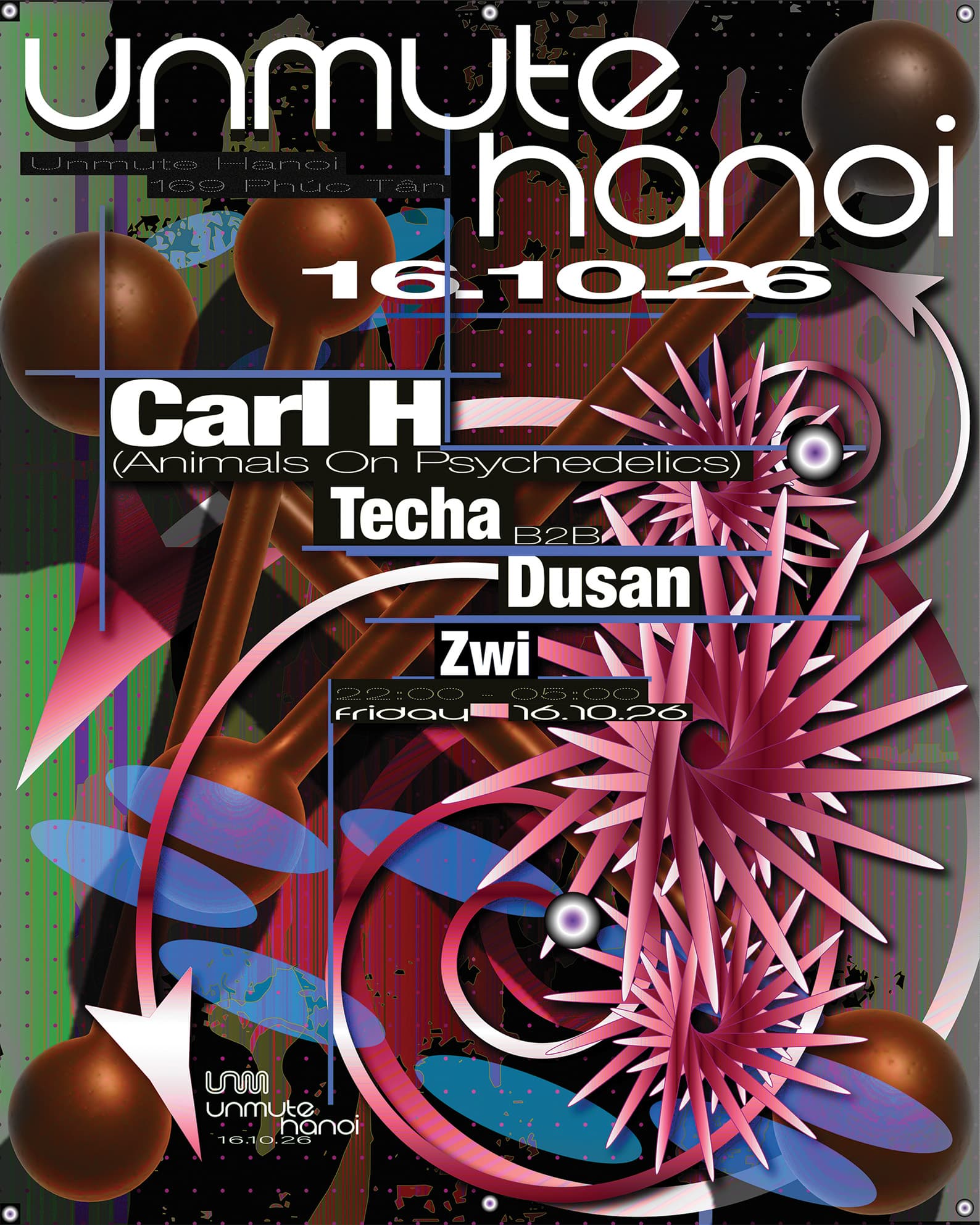 Unmute w/ Carl H (Animals On Psychedelics) flyer