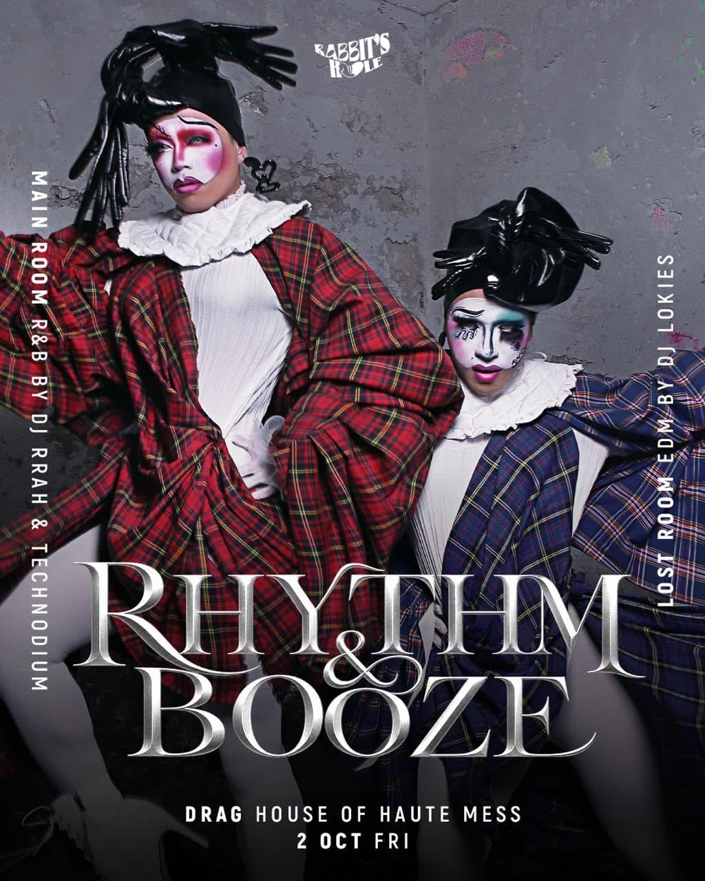 RHYTHM & BOOZE flyer