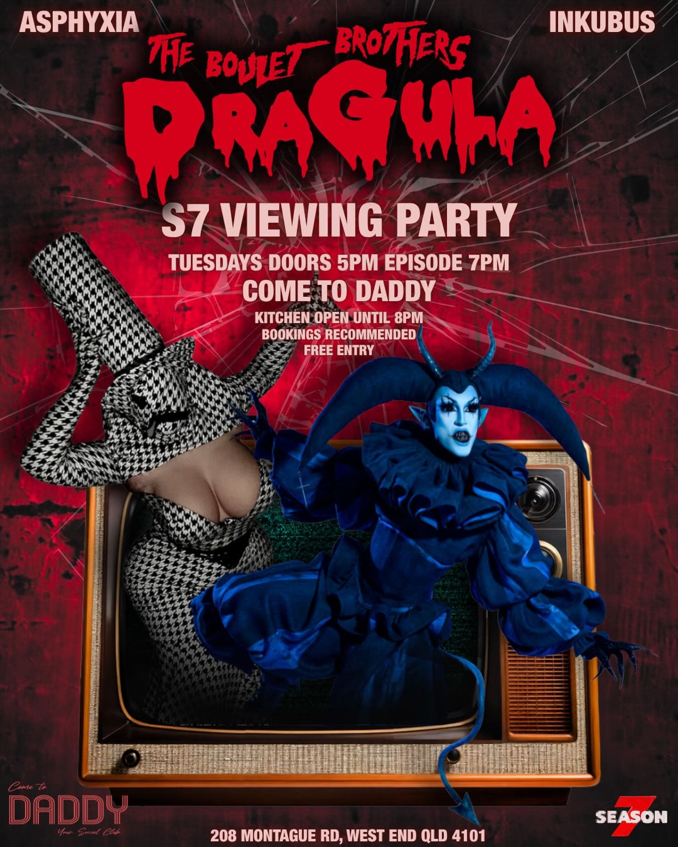 DRAGULA SEASON 7 VIEWING PARTY flyer