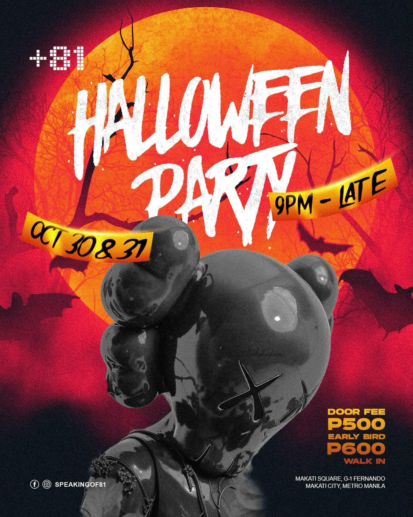 Halloween at +81 flyer