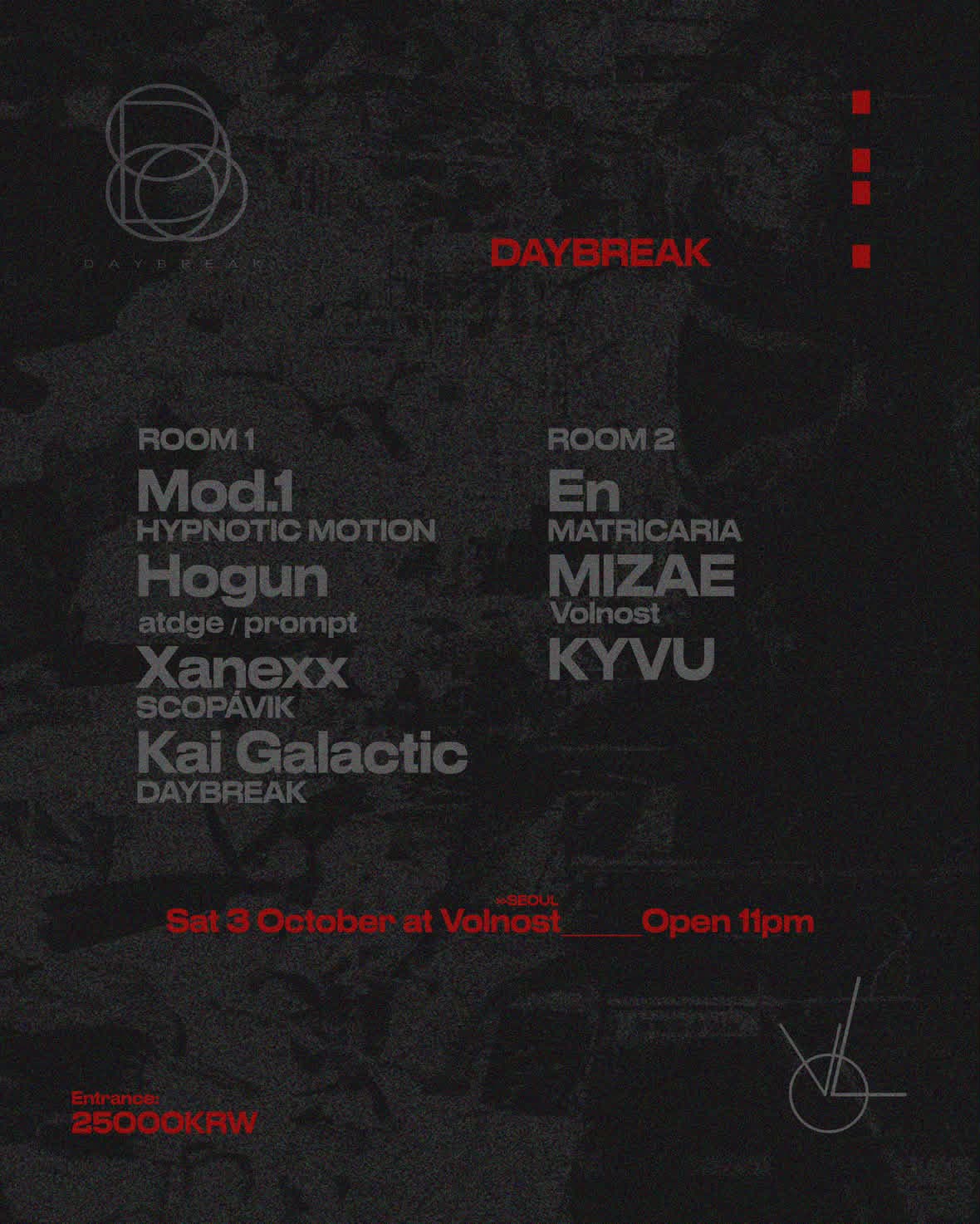 'DAYBREAK' TAKEOVER flyer - image 2 of 2