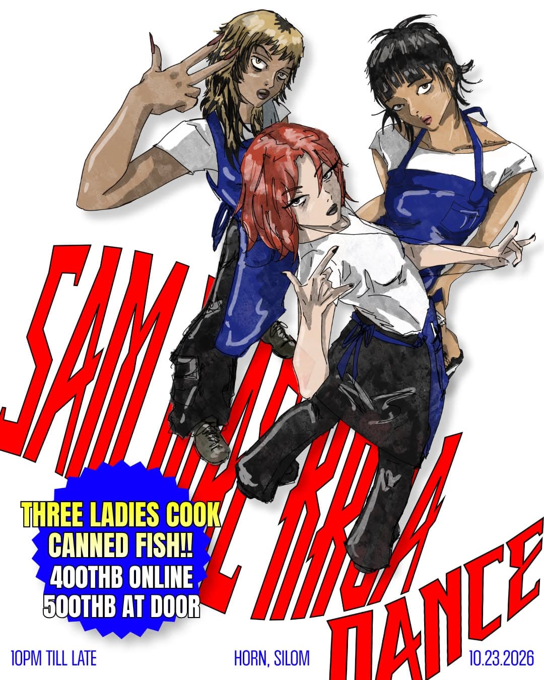 Sam Mae Krua Dance: Canned Fish flyer