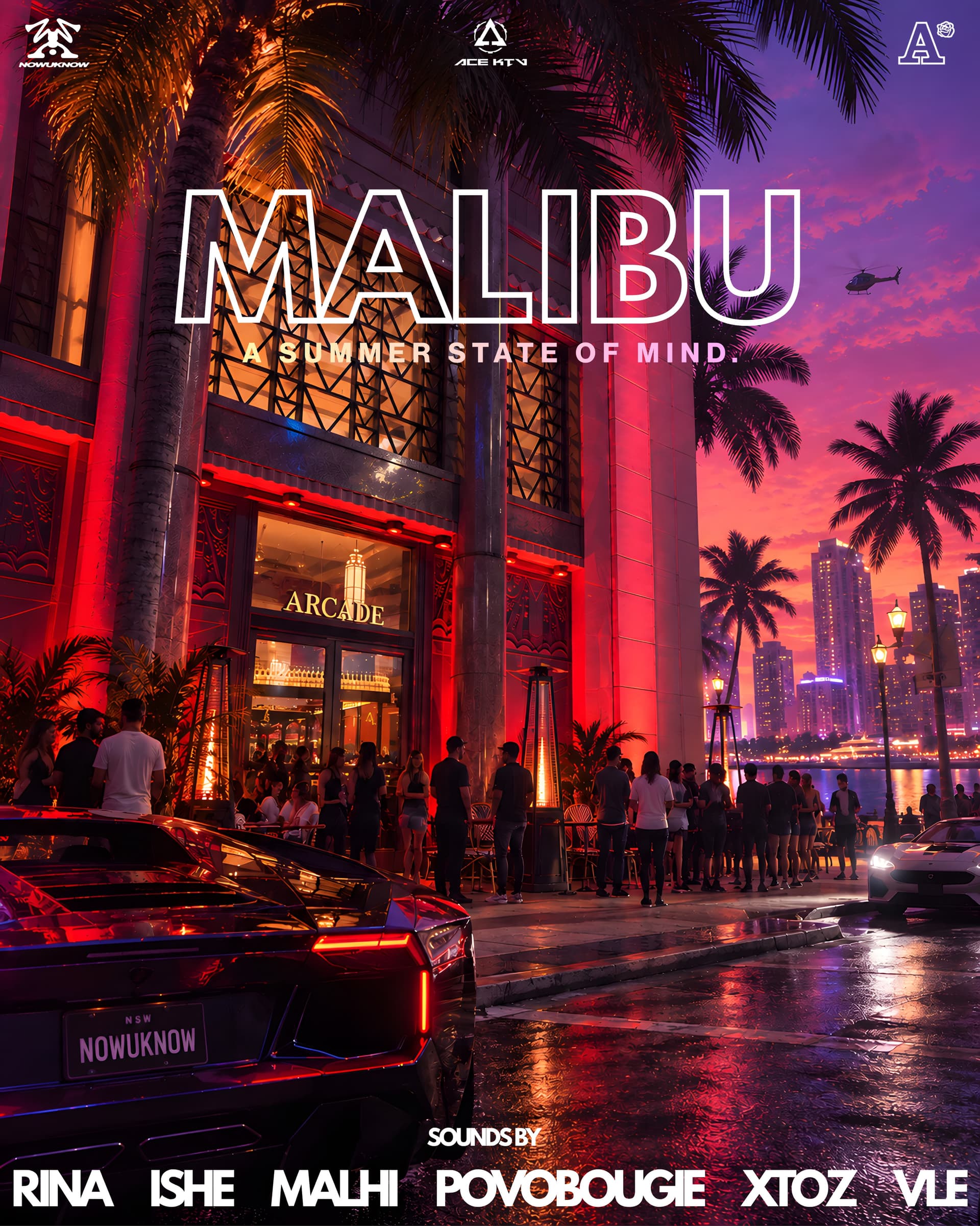 MALIBU β A SUMMER STATE OF MIND flyer