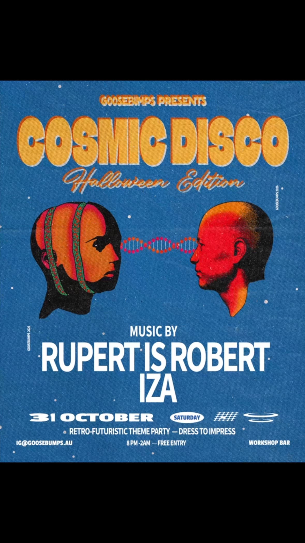 Cosmic Disco Halloween edition flyer
