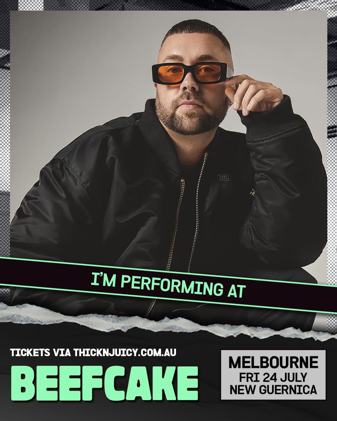 BEEFCAKE • Melbourne flyer - image 3 of 7