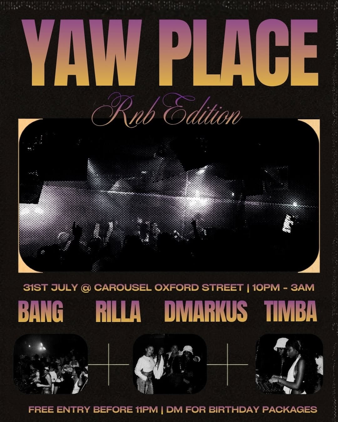 FRIDAYS @ YAW PLACE - RnB Edition flyer