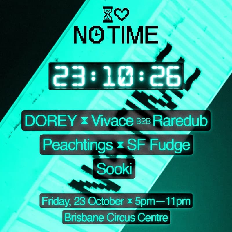 NO TIME AT THE CIRCUS flyer