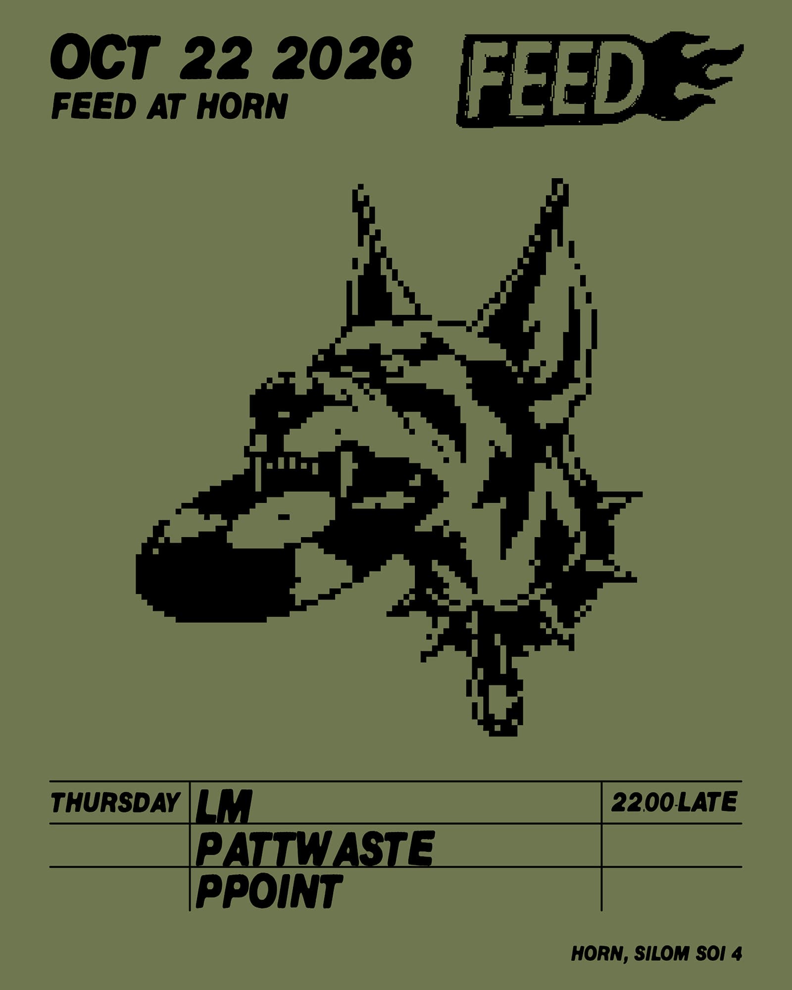 FEED with LM / Pattwaste / PPOINT flyer