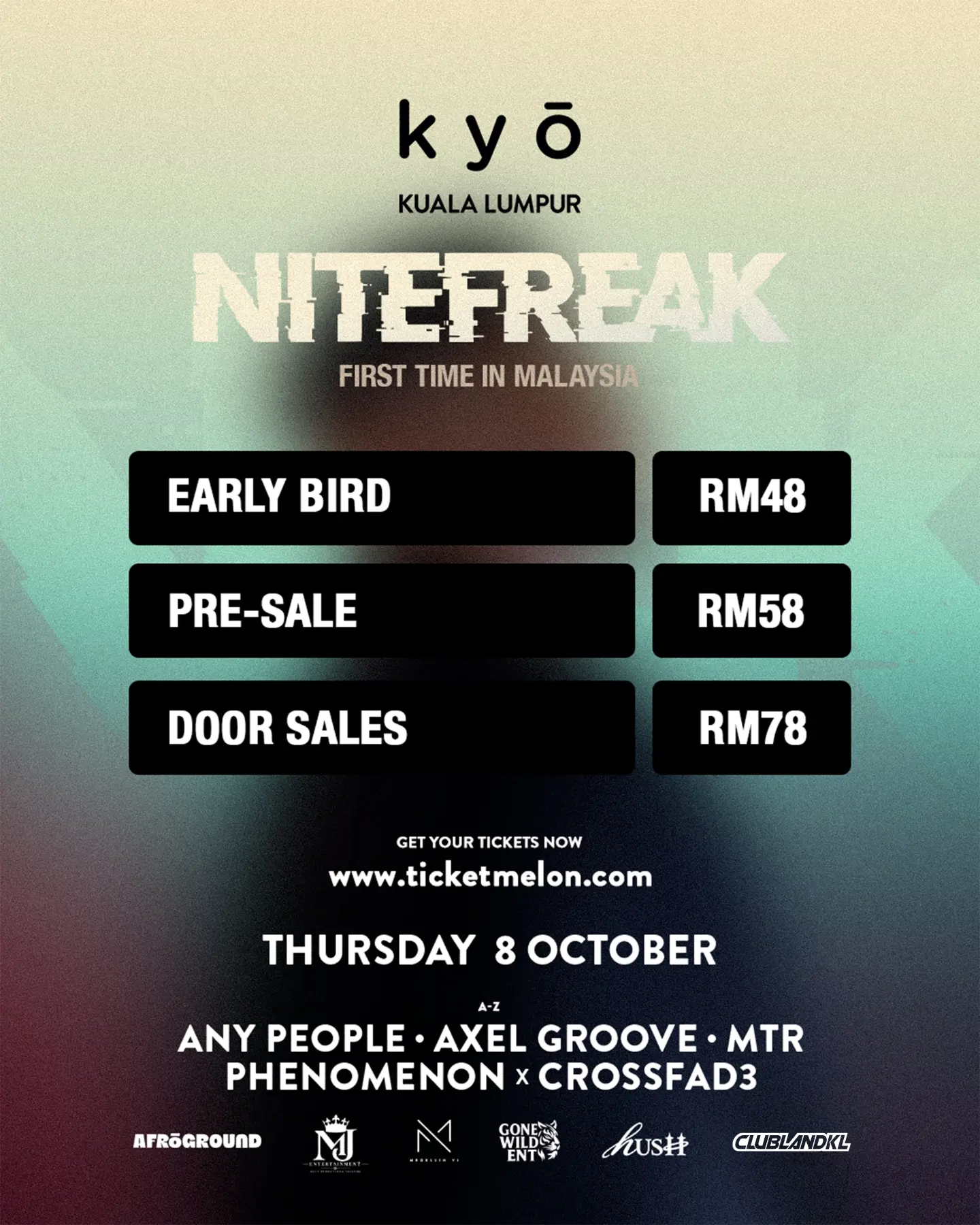 NITEFREAK at KYŌ flyer - image 3 of 4