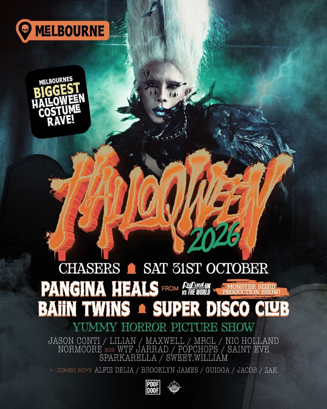 POOF DOOF Halloqween 2026 - MELBOURNE flyer