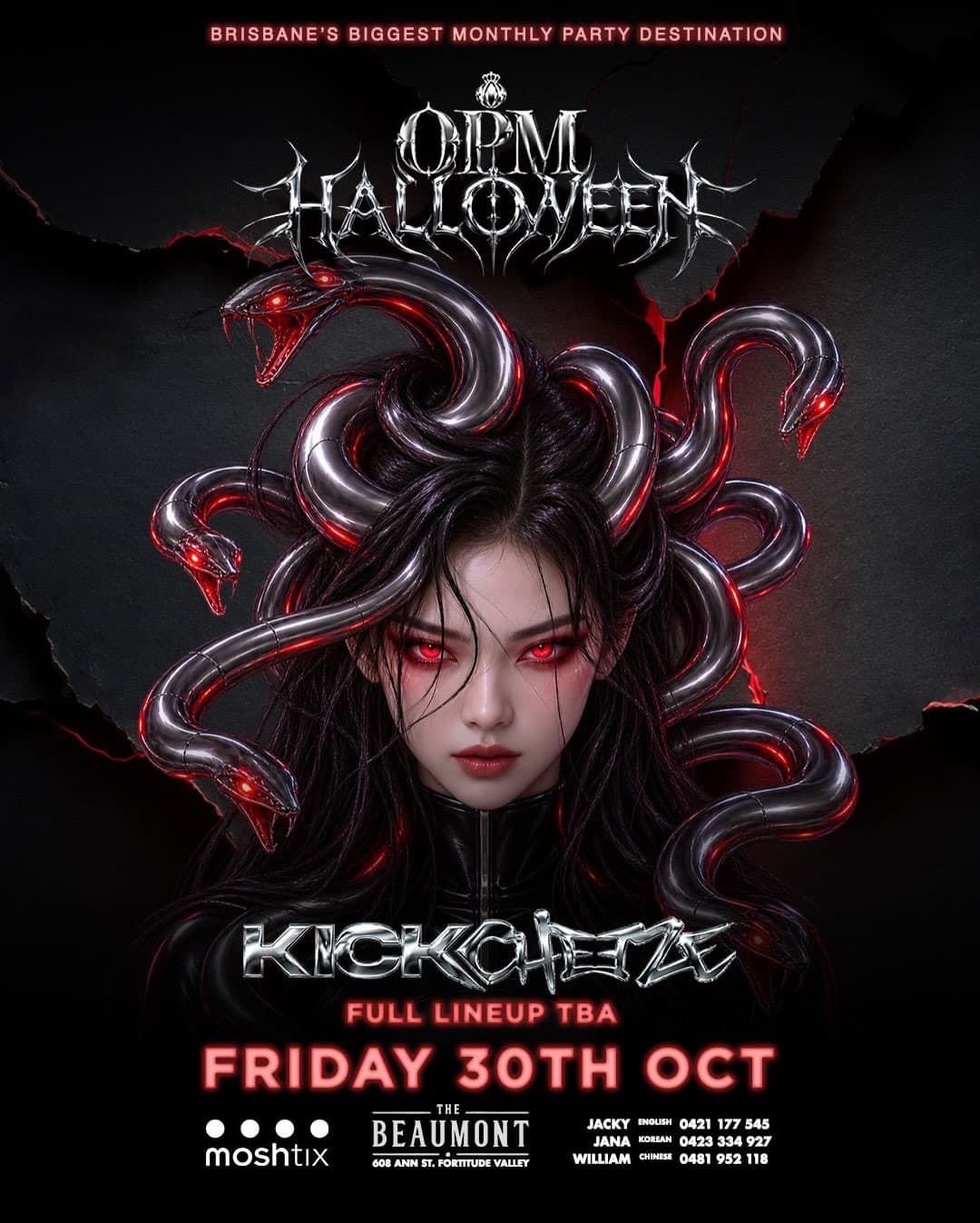 OPM Halloween feat. KICKCHEEZE! flyer