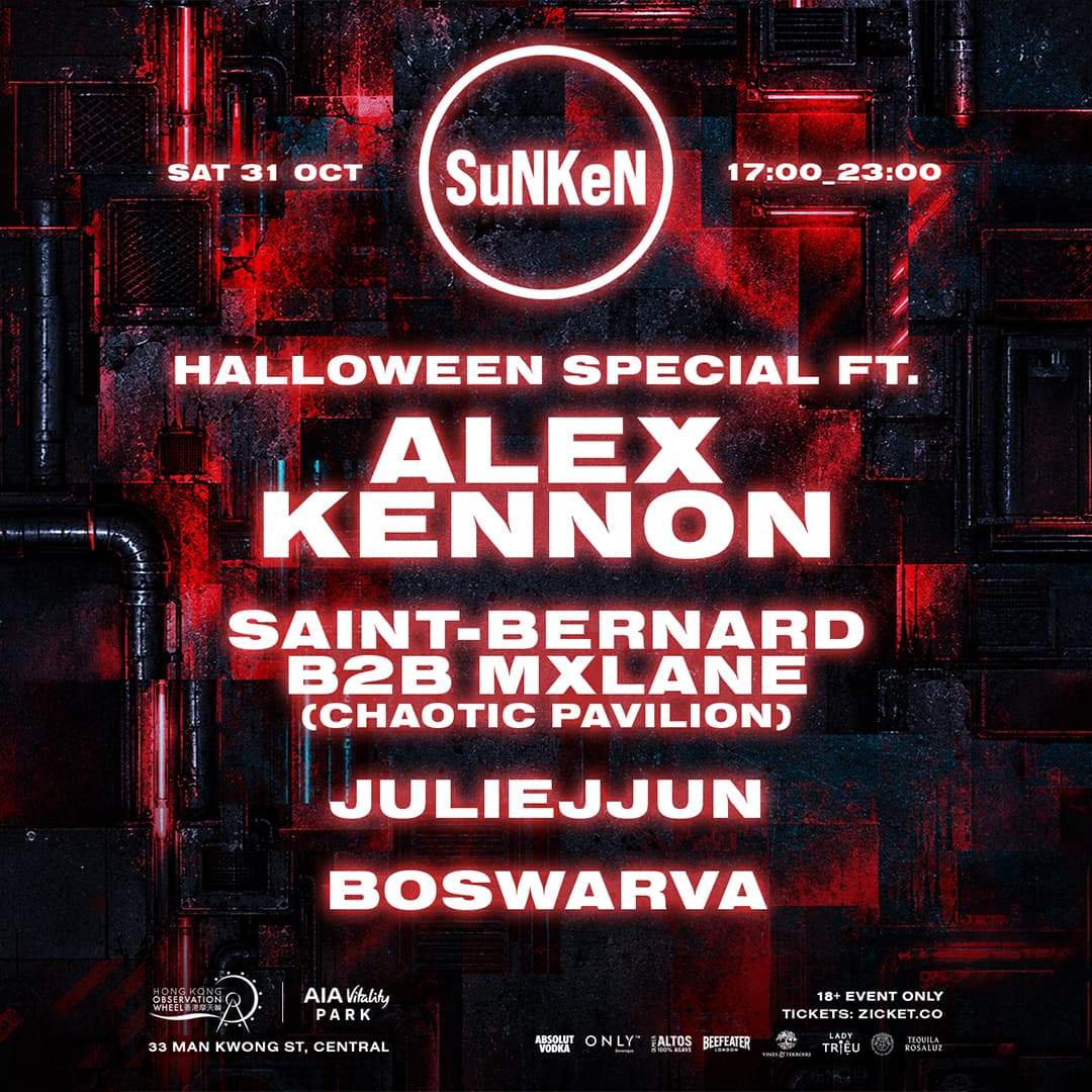 SuNKeN Halloween Special feat. Alex Kennon flyer