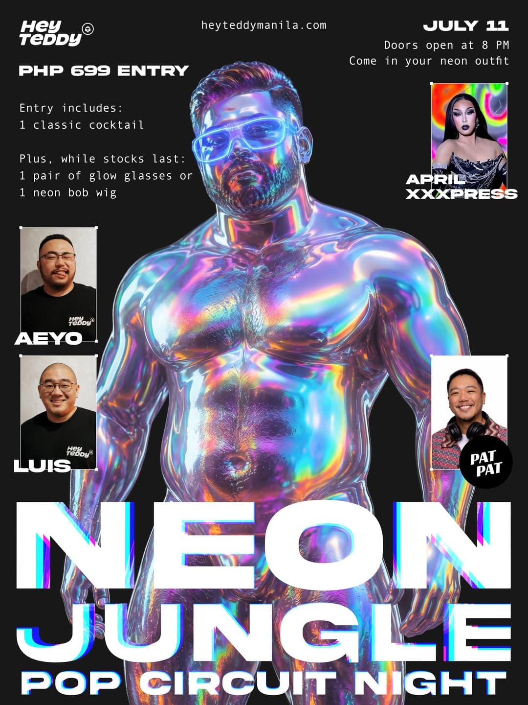 NEON JUNGLE flyer