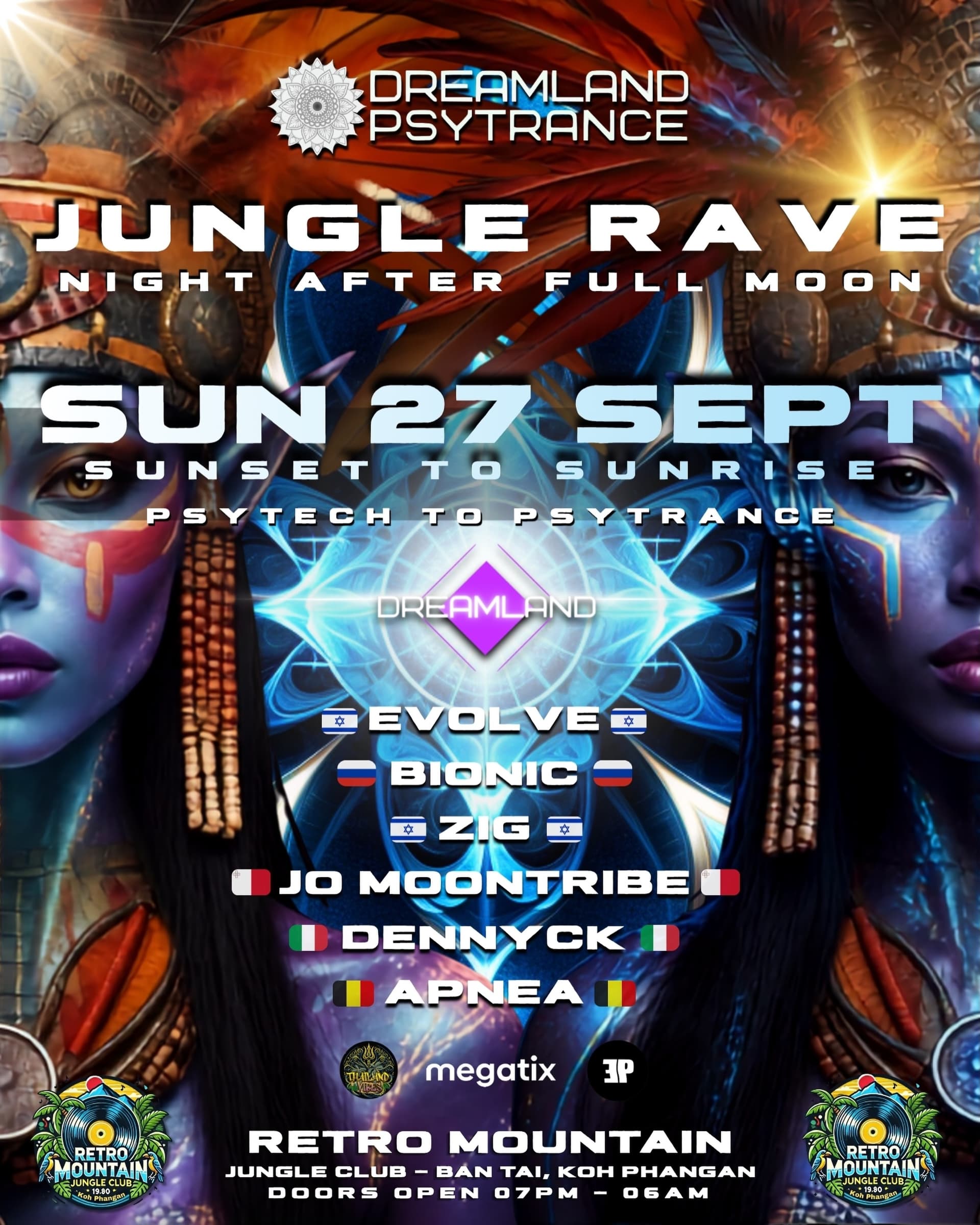 DREAMLAND PsyTrance & PsyTech flyer