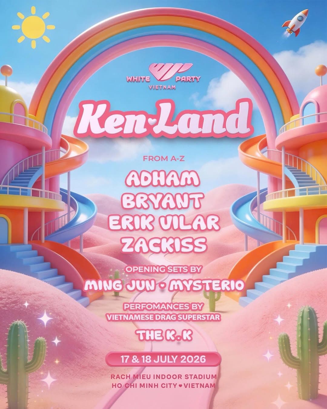 WHITE PARTY VIETNAM 2026 - KEN LAND flyer - image 2 of 3