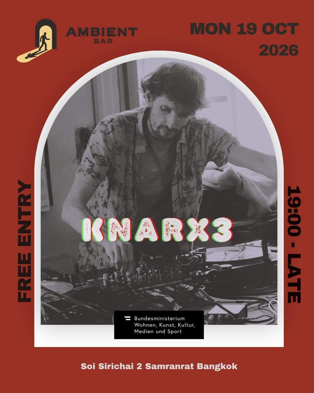 KNARX3 Live at Ambient flyer